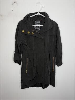 Millard Fillmore Jacket Womens Small Full Zip Anorak Convertible Hood Edgy